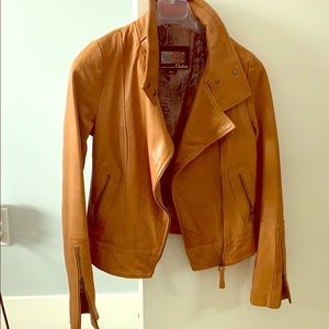 Mackage Leather Jacket - Caramel